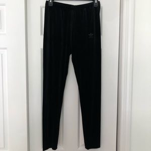 Black Velvet Adidas Leggings